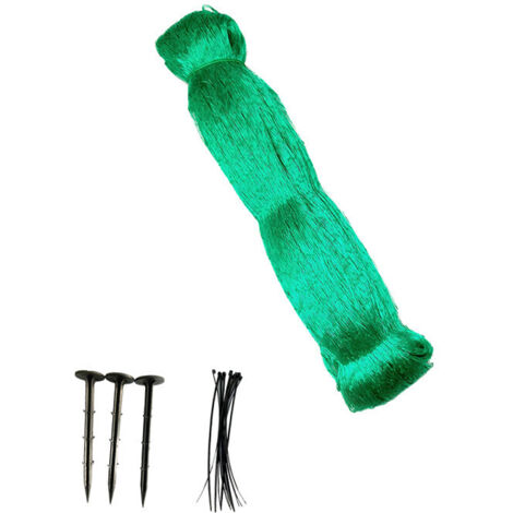 AIDUCHO Filet Anti-Oiseaux , Filet De Jardin Vert 4x8m, Filet De Protection Pour Filet De Plantes, Protège Plantes, Fruits, Fleurs Et Légumes, Trou De 15mm (1/5)