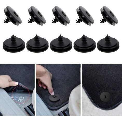 Lot De 10 Clips Universels Pour Tapis De Sol De Voiture, Clips De Support, Clips De Support De Tapis, Supports Antidérapants (1/5)