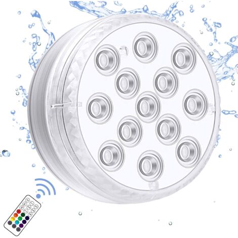 AIDUCHO Lumières De Piscine À Led Submersibles, 16 Couleurs De Lumières D'étang Sous-Marins, Lumière De Baignoire Magnétique Étanche Avec Lumière De Bain À Remous Pour Fontaine D'étang Aquariums Vase (1/5)