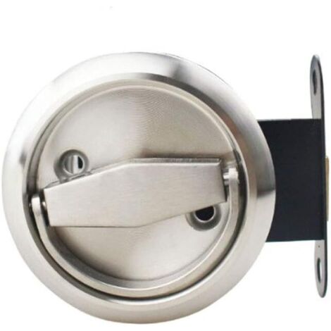 AIDUCHO Verrou De Porte De Poche Rond En Acier Inoxydable 304 Pour Chambre À Coucher, Cuisine, Salle De Bain, Buanderie (1/5)