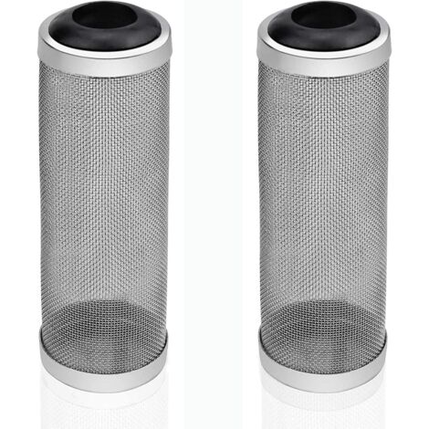 2 Pièces Filtre Maille Protection Protection du Filtre en Acier Inoxydable, Filtre en Acier Inoxydable Entrée Filtre d'Aquarium RéServoir de Poisson Empêcher l'inhalation de Poisson et de Crevettes,SE (1/5)