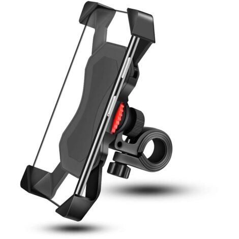 SOEKAVIA Support de téléphone portable de bicyclette support de téléphone portable universel guidon de moto avec 360 rotation pour Smartphone de 3,5 à 6,5 pouces (1/5)