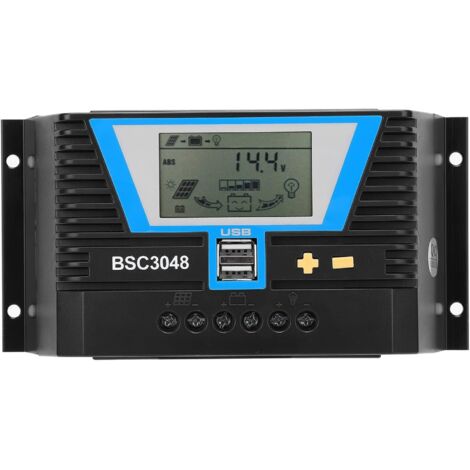 Contrôleur De Solaire, Adapté À Diverses Batteries Bsc3048 30a 12v/24v/36v/48v Contrôle Intelligent De , Classe De Protection Ip30 (1/5)