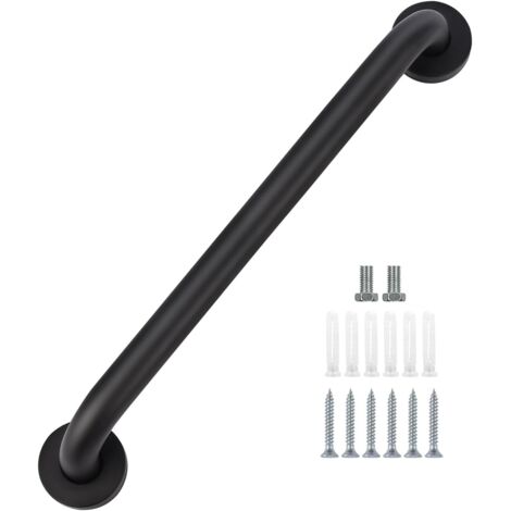 AIDUCHO Poignée de Baignoire, Poignée d'appui pour Personnes âgées, Barre d'appui de Douche Antidérapant Poignée en Acier Inox Murale pour Personnes Agées/Salle de Bain Cuisine,60 cm (Noir) (1/5)
