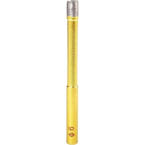 AIDUCHO 6mm Diamant Scie Trépan, Foret À Creuser Creux De Marbre De Céramique, Porcelaine, Porcelaine, Tuile, Marbre, Granit (Diamètre De 6mm) (1/5)
