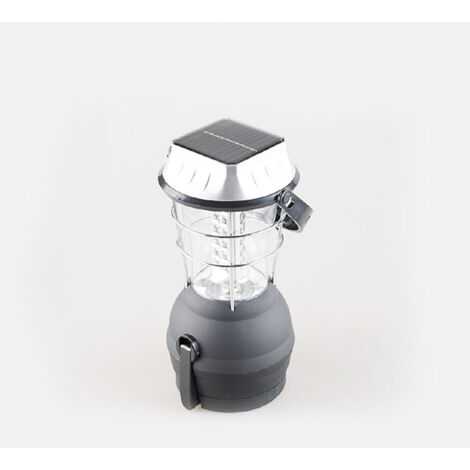 AIDUCHO Lampe Solaire Camping Rechargeable,Lampe Torche Pour Eclairage Extéieur,Lanterne Camping,5 Méthodes De Charge,Pour Camping,Excursions, Secours, Pêche, Cave (1/4)