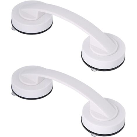 AIDUCHO Poignée De Porte À Ventouse 2 Pièces, Grandes Poignées De Porte Et De Fenêtre En Verre, Barre D'appui À Ventouse Pour Personnes Âgées, Poignée À Ventouse Pour Salle De Bain, Convient Pour Sall (1/5)