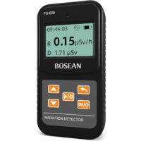 Compteur Geiger Détecteur de radiations nucléaires, Dosimètre de radiations personnel, Compteur Geiger rechargeable avec batterie Affichage LCD Courbe Graphique pour Bêta Gamma Rayon X