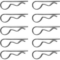 AIDUCHO 10pcs Goupilles Fendues Clip De Ressort Acier Inoxydable 304 Fixation De Voile Bateau Bricolage Maison - 1.2x22mm