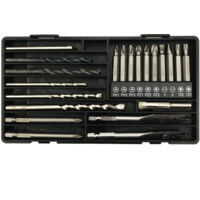 AIDUCHO Tournevis Bits Ensemble, Jeu De Bits De Tournette, Meuble De Foret Multi-Usages Avec Bits D'acier Hss, Bits De Forage De Maçonnerie, Bits De Forage En Bois, Bits De Forage De Bois De Bois, Sci