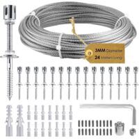 AIDUCHO Support pour Plantes grimpantes,24M3MM de Câble en Acier Inoxydable Support pour Plantes
