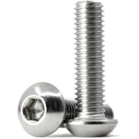 AIDUCHO M8 x 35mm 15PCS Bouton vis à tête hexagonale acier inoxydable 304 Boulon à tête hexagonale Entièrement Filetée Boulons