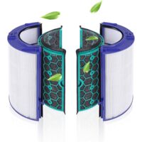 AIDUCHO Filtre Hepa De Rechange Compatible Avec Dyson Hp04 Tp04 Dp04 Tp05 Hp05 Pure Cool Purificateur D'air Ventilateur Et Filtre À Charbon Actif Interne À 360°