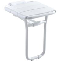 Aiducho – Siège de douche pliant antidérapant – Installation murale – Capacité 120 kg – Matériau ABS durable – Dimensions L 40 cm x l 36 cm