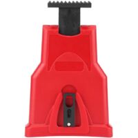 AIDUCHO Haute Qualité Électrique Tronçonneuse Aiguiseur, Portable Chaîne Scie Lame Aiguiseur Tronçonneuse Dents Affûteuse Kit Universel Pierre À Aiguiser Grinder Outils(Rouge)