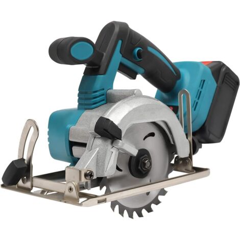Cordless Circular Saw Mini Circular Saw with Adjustable Cutting Depth and Angle Cordless Electric Circular Saw with 4.0Ah Lithium Battery & Charger Power Saw for Wood Marble Metal