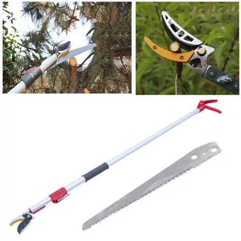 Telescopic Tree Pruner 120-220cm - Tree loppers Long Reach Fruit Picker Handled Shears Straight Pruning Shears for Arranging Flowers, Trimming Plants and Harvesting Herbs, Fruits or Vegetables
