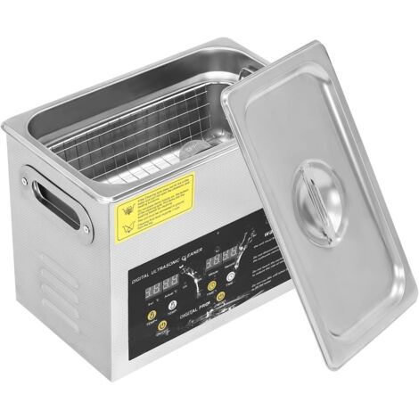 3L Digital Ultrasonic Cleaner, Commercial Ultrasonic Jewellery Cleaner Machine, 0-80°C Heater, 120W, Stainless Steel Ultrasonic Cleaning Machine, for Jewelry, Eyeglasses, lab Tools