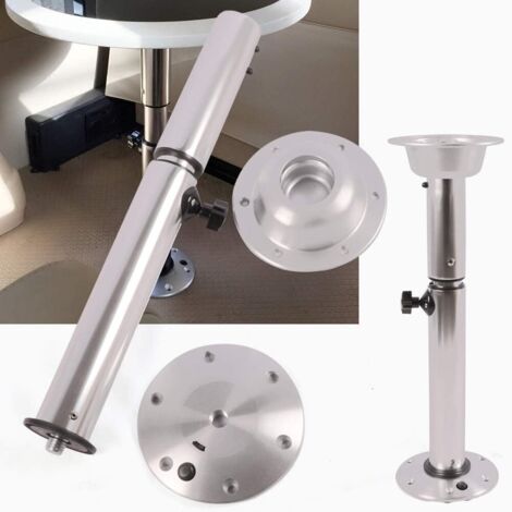 Lifting Table Leg Adjustable 28.35in to 22.24in Removable Motorhome Table Leg Worktop Support Table Leg for RV, Caravan, Motorhome, Camper, Yachts, Silver