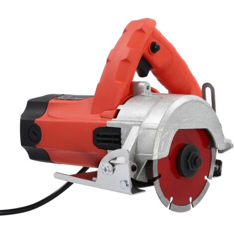 1580w Dry Tile Cutter Saw Electric Cutting Machine, Cutting Saw Blade Diameter 110mm, Aperture 20mm, Blade Cut Floor Wall Heavy Duty, 0-34mm Cutting Depth(w/Wrench +1 Wood Blade+1 Stone Blade)