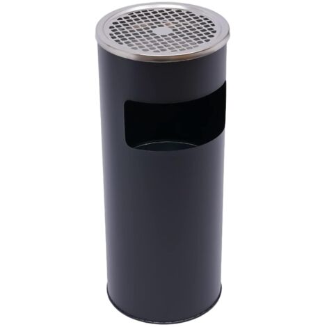 30L Standing Ashtray, Outdoor Dustbins Trash Can, Stainless Steel Extra Tall, Outdoor Waste Bin 62 x 25 x 25cm