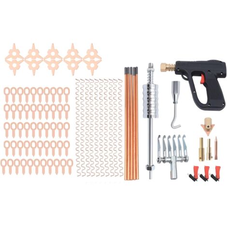 86Pc Stud Welder Dent Puller Kit Car Body Panel Dent Spot Welding Repair Tool with 6-Finger Concave Claw (1/5)