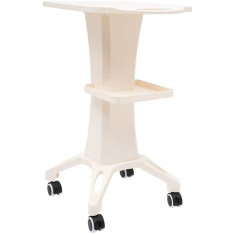 Salon Trolley Cart with Wheels 2 Tiers Spa Beauty Equipment Maintenance Cart Rack Storage Tray for Mobile Salon Spa Service Cart