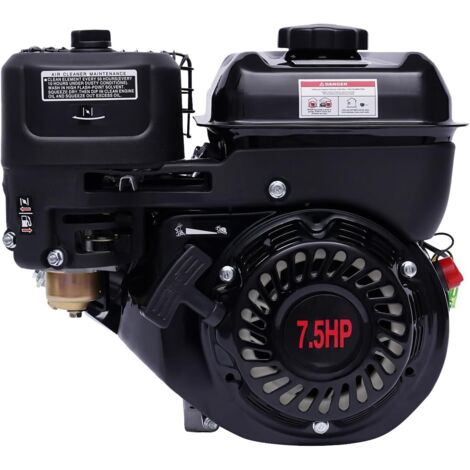 7.5HP 4 Stroke Gas Engine, 212CC 3600 RPM Petrol Engine Go Kart Engine Mini Bike Engine, Single Cylinder Forced Air Cooling, 36.2x31.3x33cm for Compressor Scarifier Lawnmower Pump Generator Mower