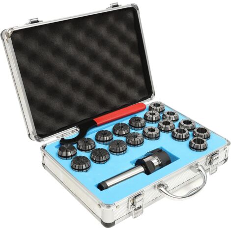 18pcs Collet Set, ER32 MT3 Precision Spring Collet with Storage Box for CNC Milling Machine and Milling Tool (1/5)
