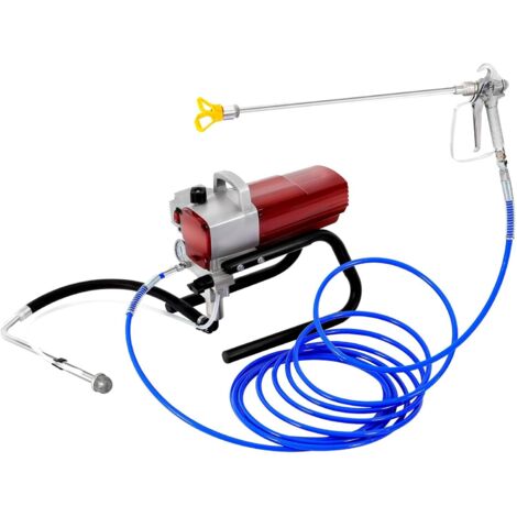 Pro Airless Wall Paint Sprayer 1800W Electric Sprayer Gun Kit, High-pressure Airless Sprayer, Adjustable Spray Pressure with 13m Pipe for Dispersion/Latex Paints Large Household Project