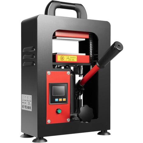 5T Hydraulic Press Machine 1200w Hydraulic Heat Press Machine 0-400℉ Dual Plates Heating Presser Digital Control Panel for Efficient Press