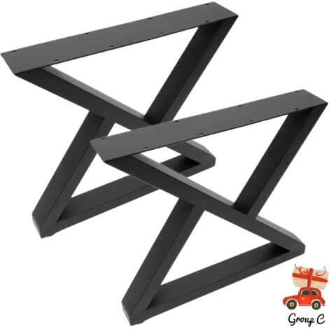 15.7" Coffee Table Legs Metal Desk Leg Set of 2 Heavy Duty Furniture Decor Black