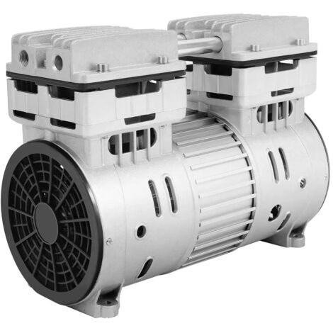 Silent Oil-Free Air Compressor Head, 750W Motor for Oil-Free Whisper Compressor Compressed Air Compressor, 220V 1400RPM 8 Bar, 145L/min, 69dB