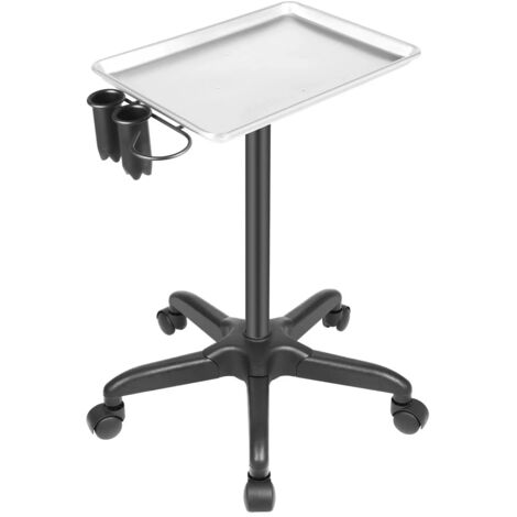 Hairdresser Work Trolley, Beauty Trolley On Wheels Hairdressing Trolley Salon Spa Rolling Service Tray Versatile Mobile Trolley, Adjustable Height, for Beauty Spa Tattoo