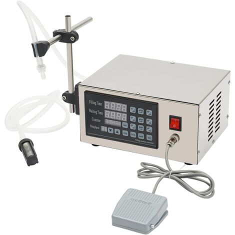 Liquid Filling Machine, Liquid Filler Machine LCD Display Digital Control, Stainless Steel Bottle Filler for Perfume Drink Oil, Automatic Counting Function, 5ml3500ml