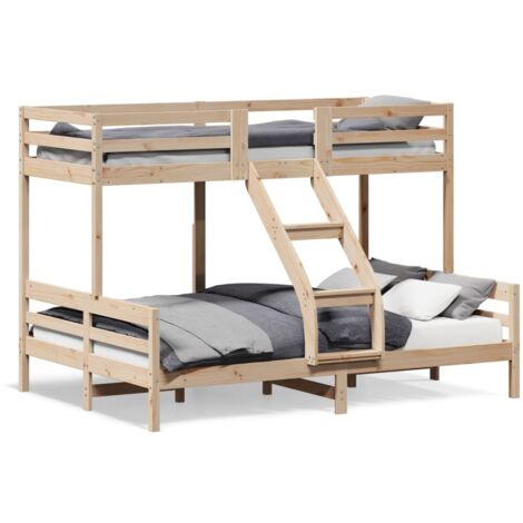 vidaXL Bunk Bed without Mattress 80x200/140x200 cm Solid Wood