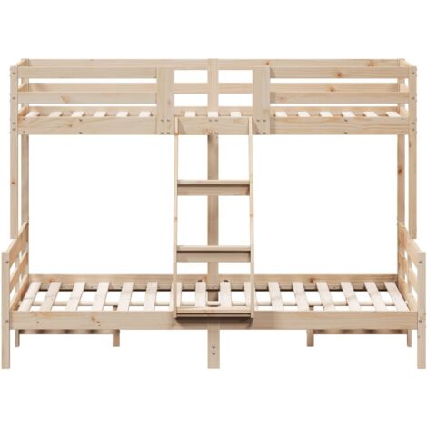 vidaXL Bunk Bed without Mattress 80x200/140x200 cm Solid Wood