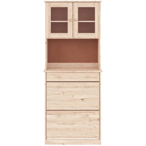 vidaXL Highboard ALTA 77x35x188 cm Solid Wood Pine