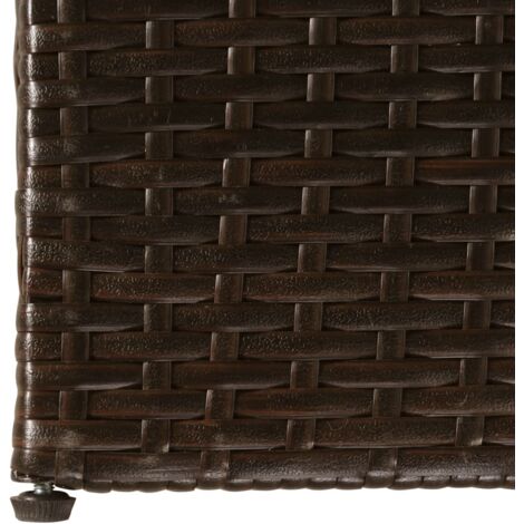 vidaXL Garden Storage Box Brown 150x100x100 cm Poly Rattan