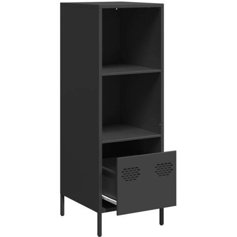 vidaXL Highboard Black 35x39x103.5 cm Steel