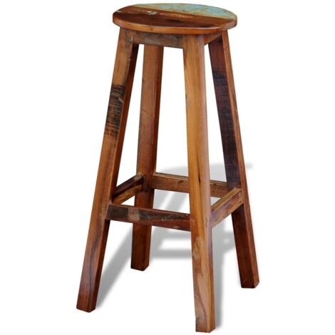 VidaXL Garden Stool Solid Wood Black Ab 71,99 €