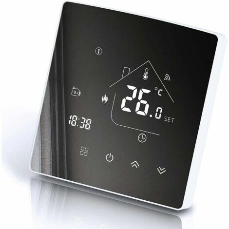 Thermostat Intelligent Thermostat de Chauffage Thermostat d'ambiance Thermostat WiFi Thermostat pour Chauffage par Le Sol de chaudière à gaz/Eau Compatible avec Alexa, Google 3A TGR85WIFI (1/5)