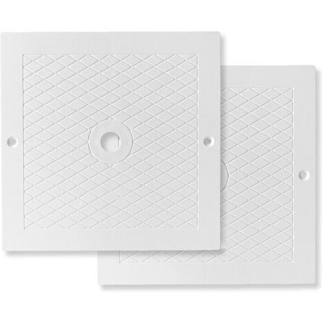 Couvercle carré de 25,4 cm pour skimmer de piscine, Couvercle de Skimmer carré Rond pour Piscine Hors Sol Skimmer Piscine enterrée Beton Spa (1/5)