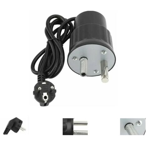 Moteur Tourne Broche de Barbecue Moteur Eléctrique Camping en Aluminium Kit Rtissoire Barbecue Charge Nominale 0-24kg(EU Plug) (1/5)