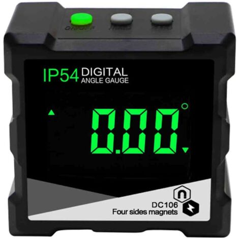 Détecteur d'angle numérique, rapporteur/jauge d'angle avec écran LCD, inclinomètre avec aimant, mesure d'angle numérique (1/5)