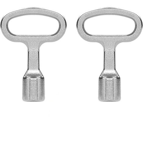 2 Pièce Clé Triangulaire en Métal, Clés Triangulaires, pour Boîte Électrique Gaz Eau Compteur Électrique Boîte Armoire (1/5)