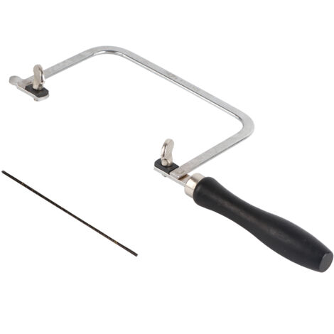 Lames de Scie à Bijoux Portables, Scie Réglable pour Bijoux avec Lames de Scie, Scie à Métaux, Fil de Scie pour Bijoux, Outil avec Poignée pour le Traitement de Bijoux (1/5)