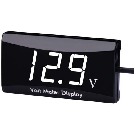 1 voltmètre numérique étanche DC 12 V LED affichage pour voiture et moto voltmètre manomètre (1/5)