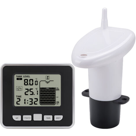 Indicateur de niveau à ultrasons multifonctionnel pour réservoir d'eau domestique, avec fonction d'alarme de niveau d'eau. (1/5)