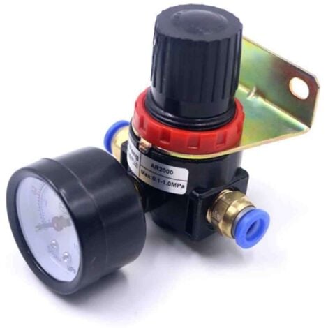 Lucky-YUM Pistolet Pneumatique Avec Vanne De Régulation De Pression + Pot En Aluminium De 25 Mm